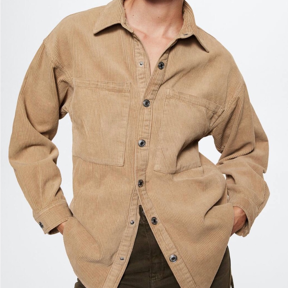 Corduroy Pockets Overshirt